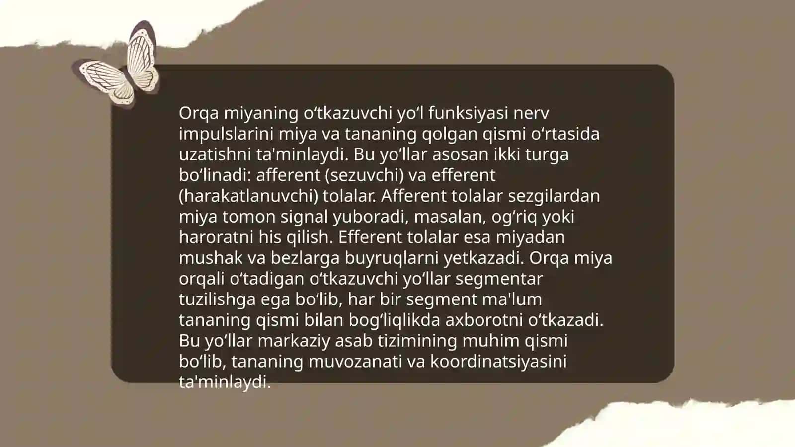 Orqa miyaning reflektor va oʻtkazuvchi yoʻl faoliyati, tekshirish usullari 4