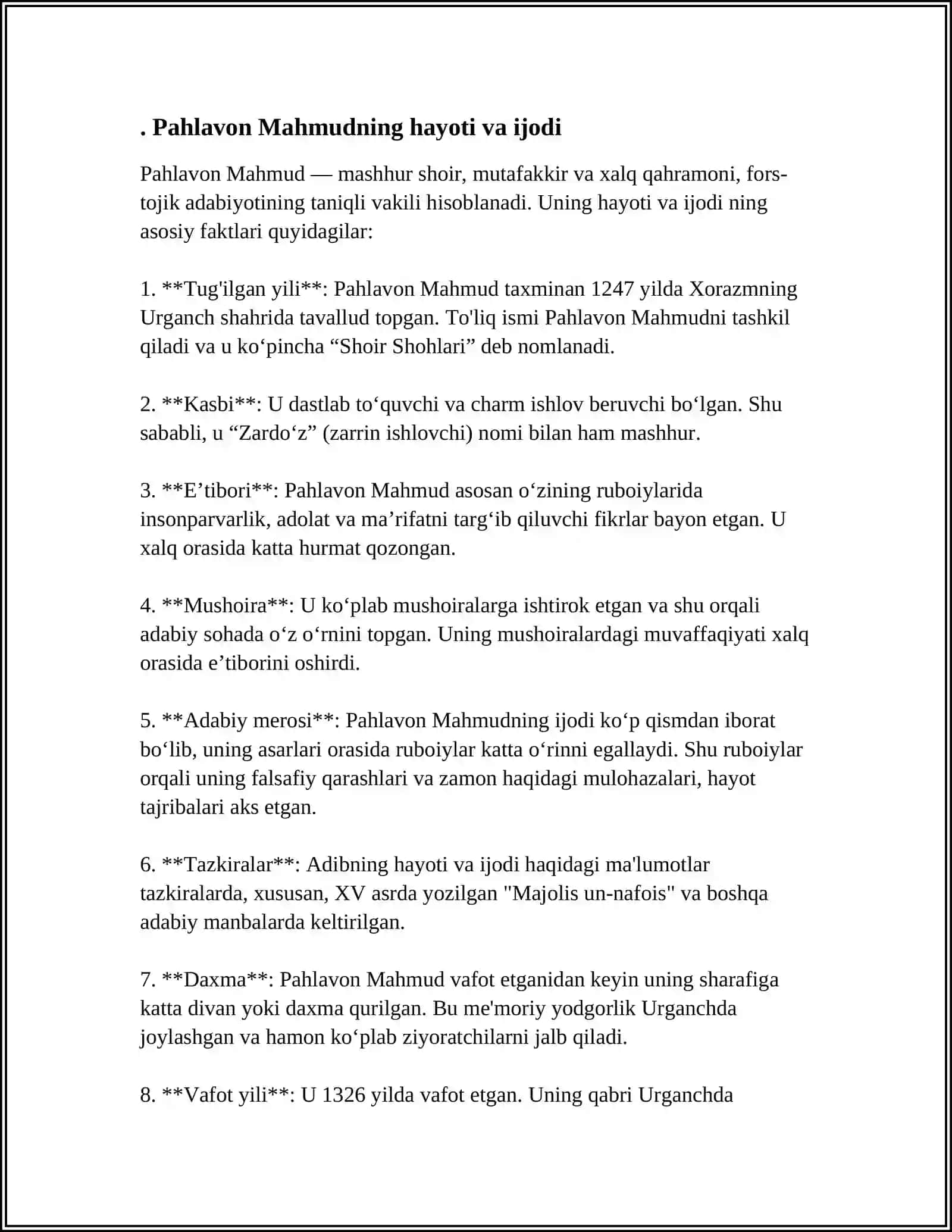NAVOIY - DOSTONNAVIS. "LISON UT-TAYR" - FALSAFIY-MAJOZIY DOSTON 4