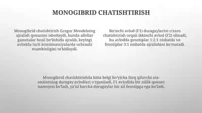 G. Mendel qonunlari 4