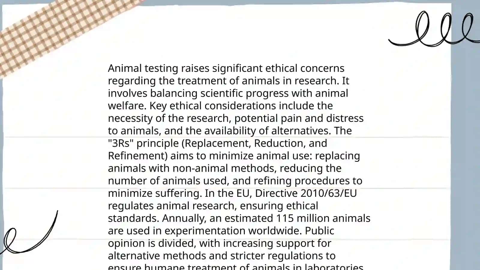 Animal Experimentation. Necessity or Cruelty? 4