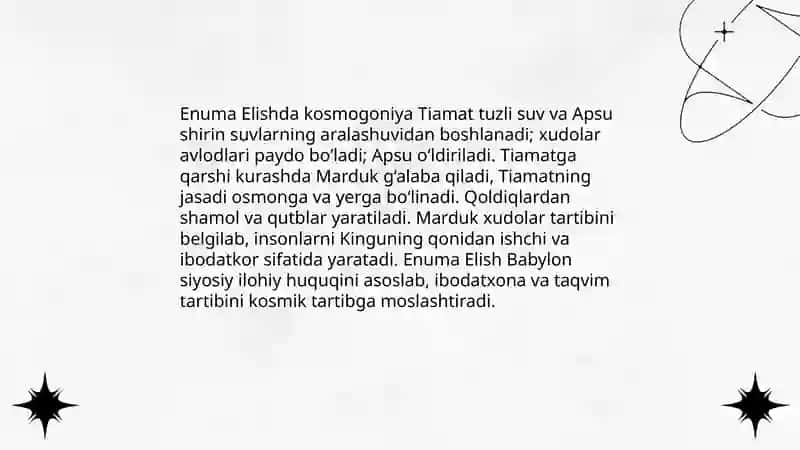 Qadimgi Sharqda asotiriy tasavvurlar va falsafiy bilimlarning paydo bo’lishi 4