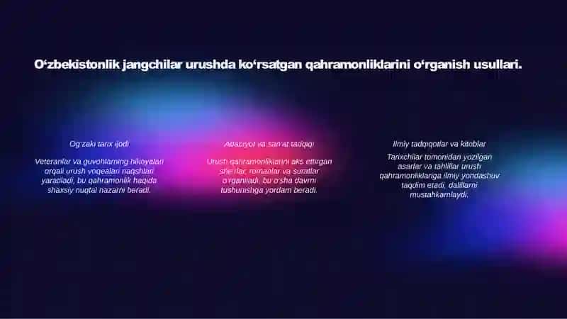 Ikkinchi jahon urushida O‘zbek jangchilarining jasorati 4
