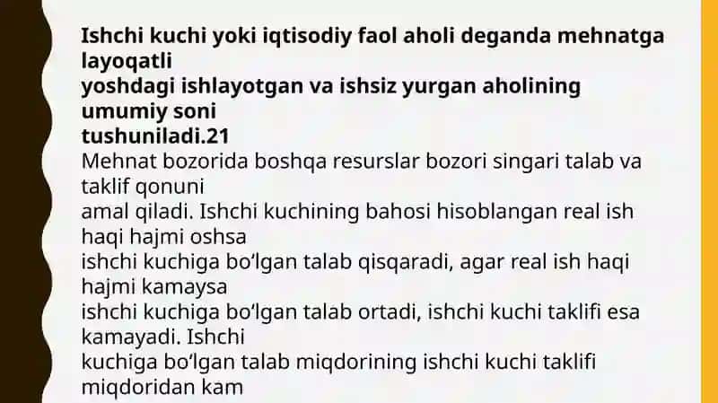 Ishsizlik tushunchasi va ishsizlik darajasini o‘lchash 4