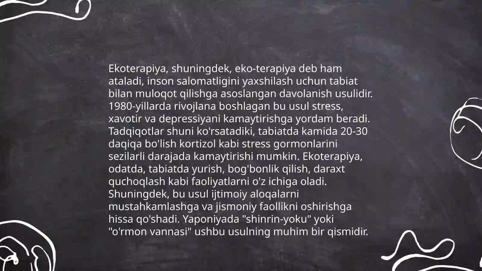Tabiatning sogʻlomlashtiruvchi kuchlari va gigiyenik omilllari 4