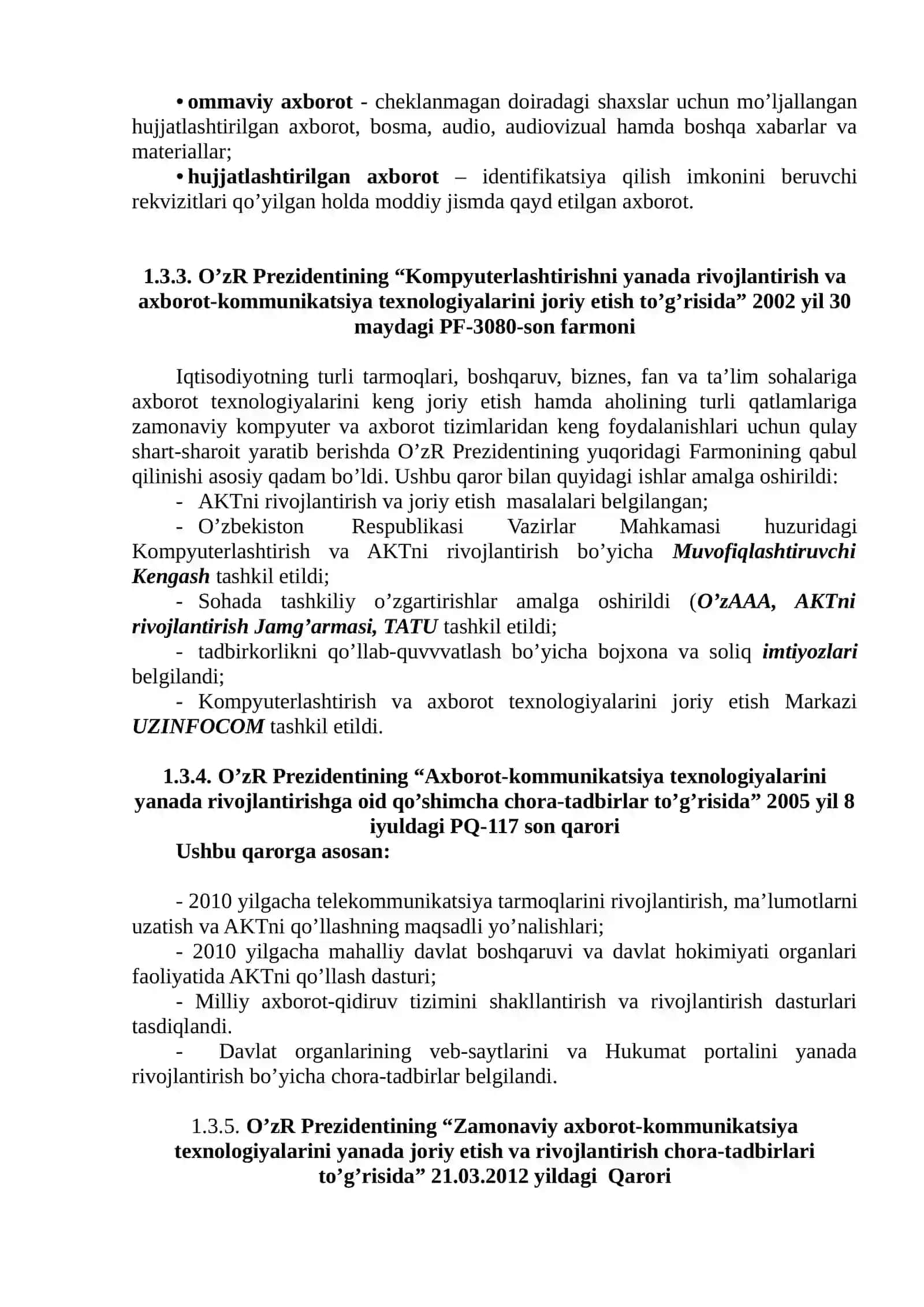Informatika va axborot texnologiyalari faniga kirish 4