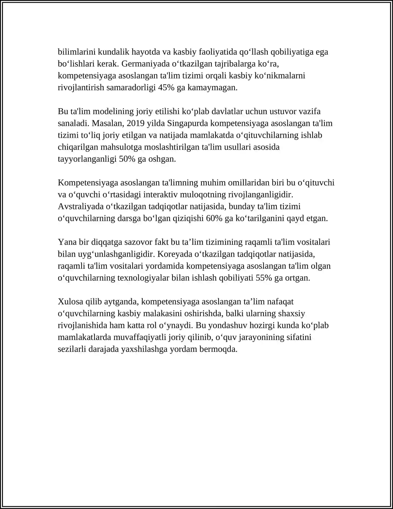 HOZIRGI VAQTDA TAʼLIM MAZMUNINI BELGILASHGA DOIR ASOSIY GʻOYALAR 4