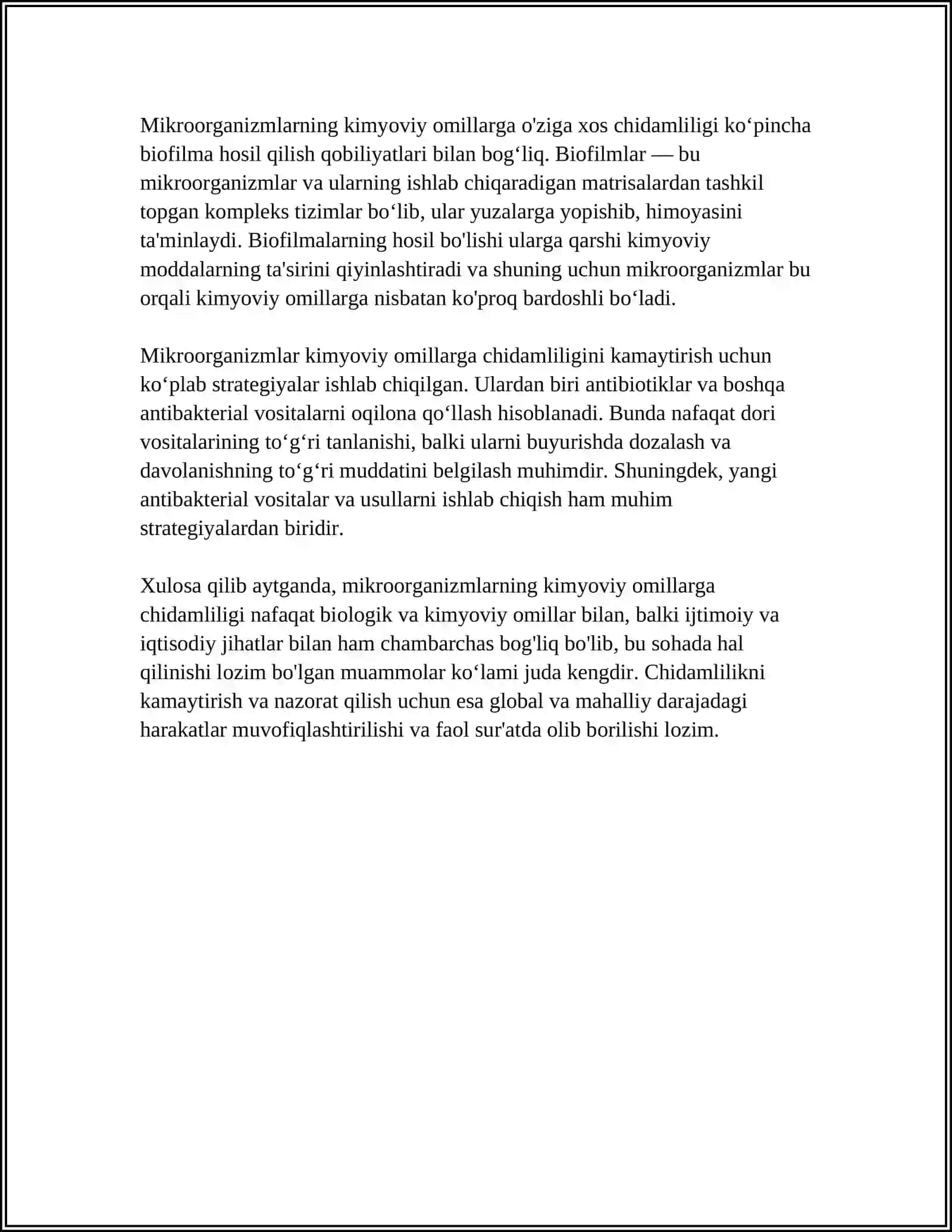 MIKRORGANIZMLARGA KIMYOVIY OMILLARNING TASIRI 4