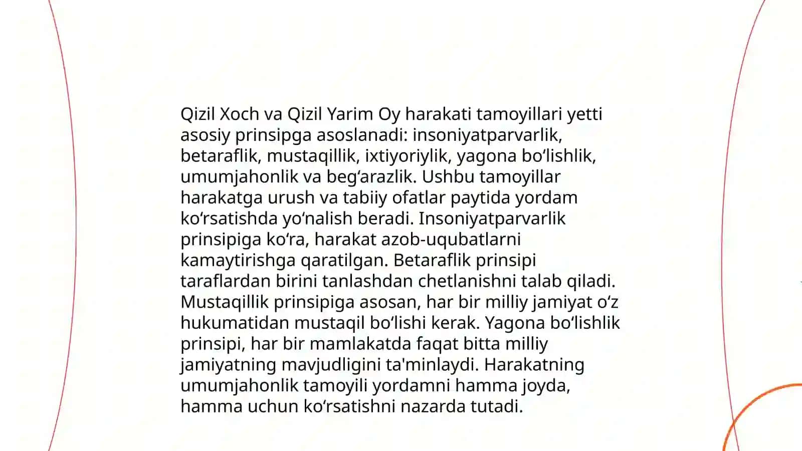 Xalqaro Qizil Xoch va Qizil Yarim Oy harakatining tuzilishi va asosiy tamoyillari 4