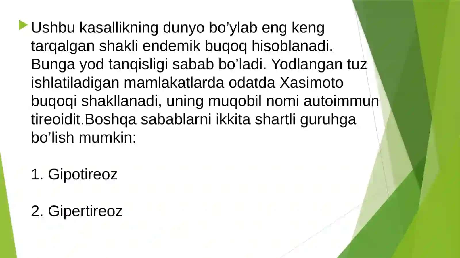 Yosh fiziologiyasi fanidan taqdimot 4
