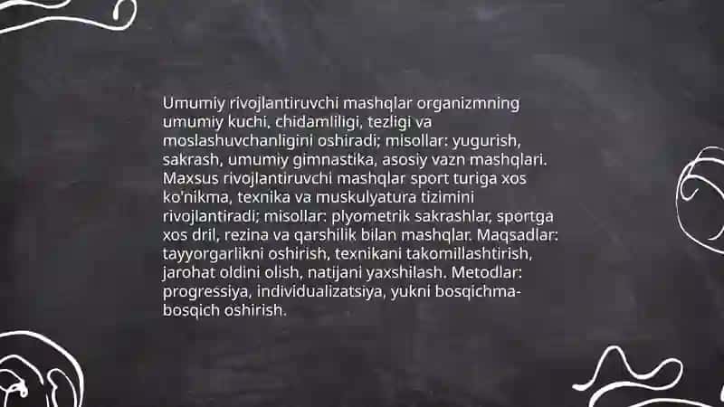 Jismoniy tarbiya vositalari va vazifalari 4
