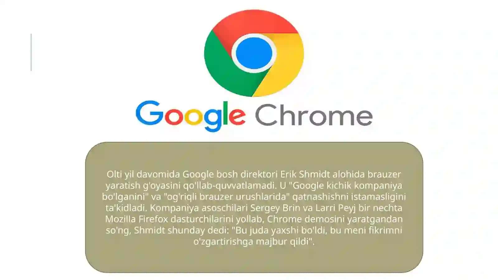 Opera, google chrome dasturining imkoniyatlari 4
