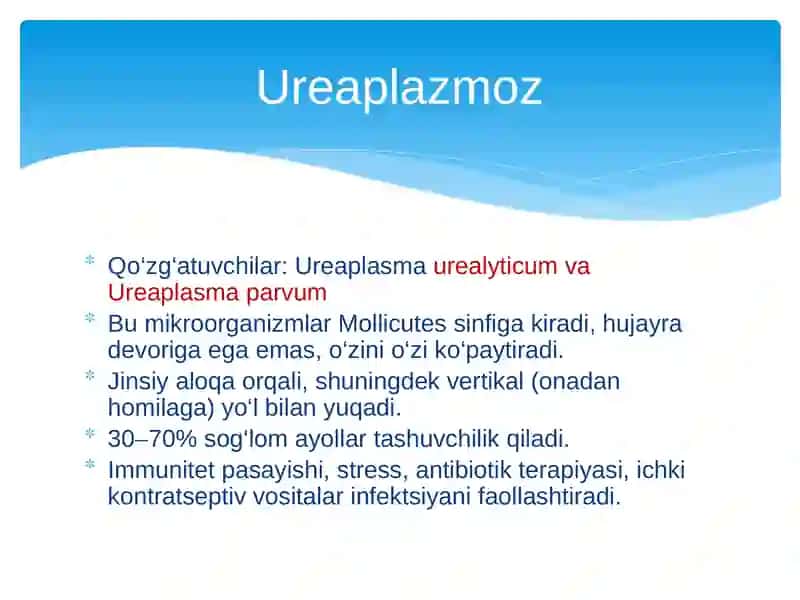 Ureaplazma, Mikoplazma, Kandidoz va Sifilis 4