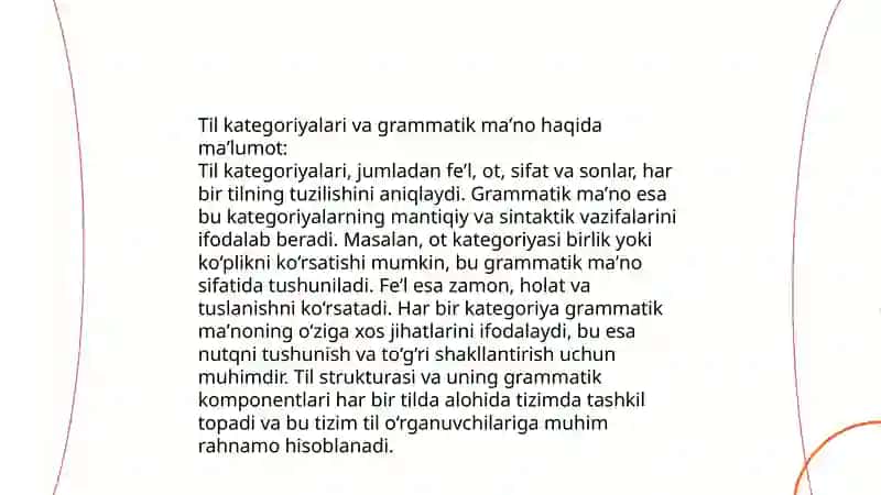 Oʻzbek tilshunosligida umumiy va xususiy grammatik maʼno tavsifi 4