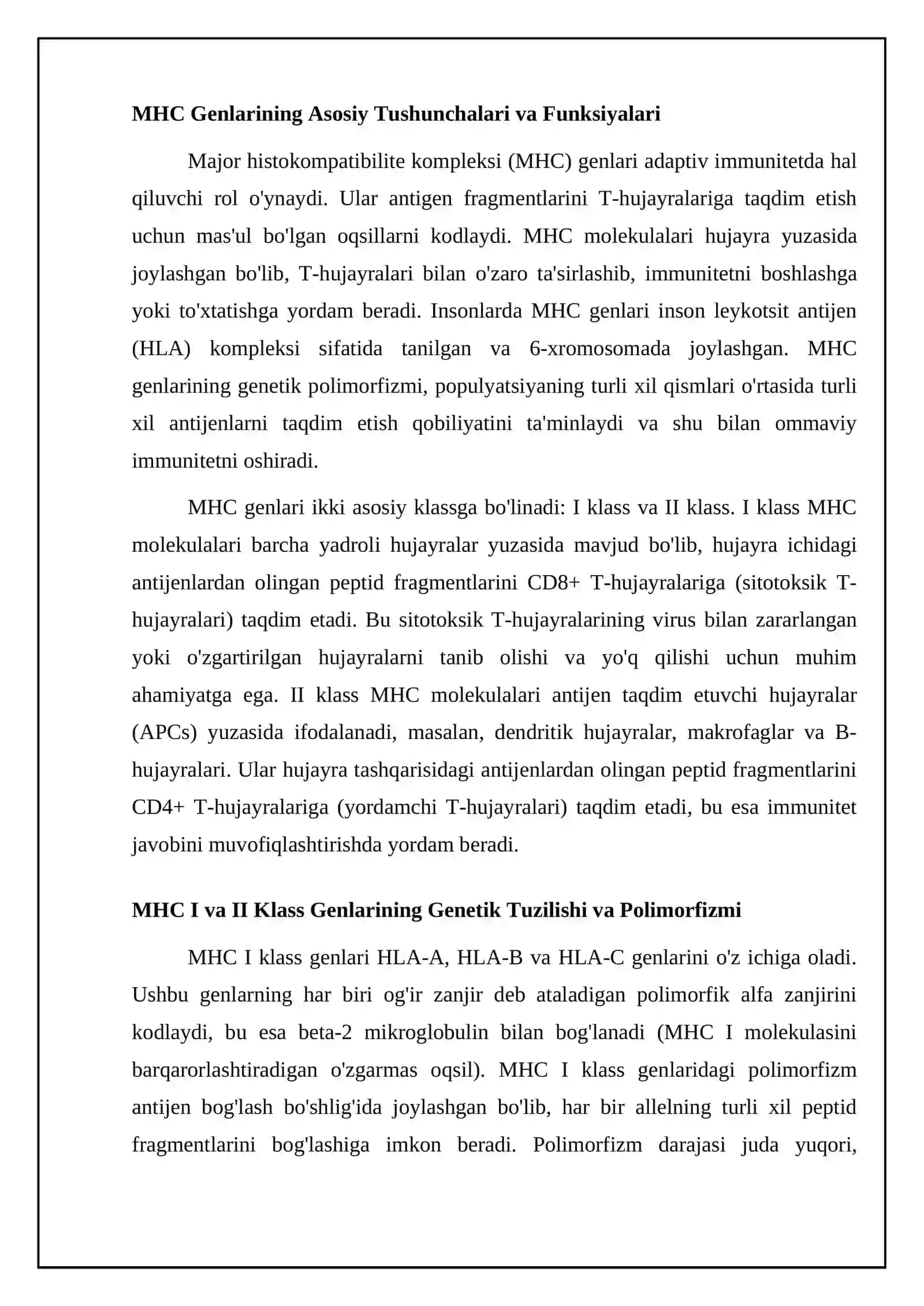 Immunologik reaksiyalarning genetik nazorati 4