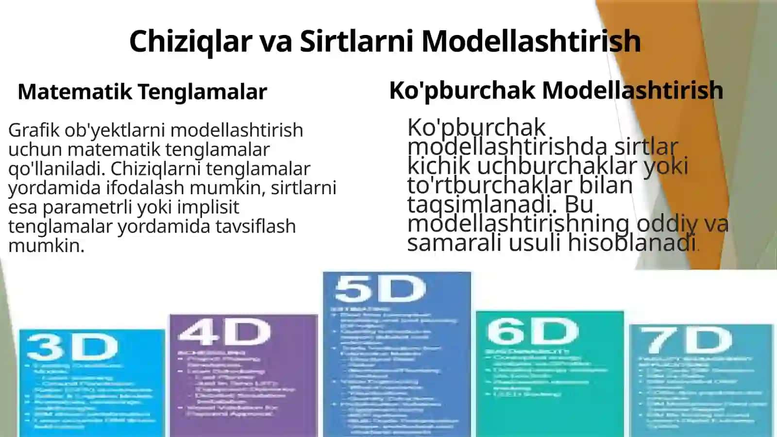 Uch O’lchovli Grafik ob’yektlarni Qurish Usul Va Algoritimlari 4
