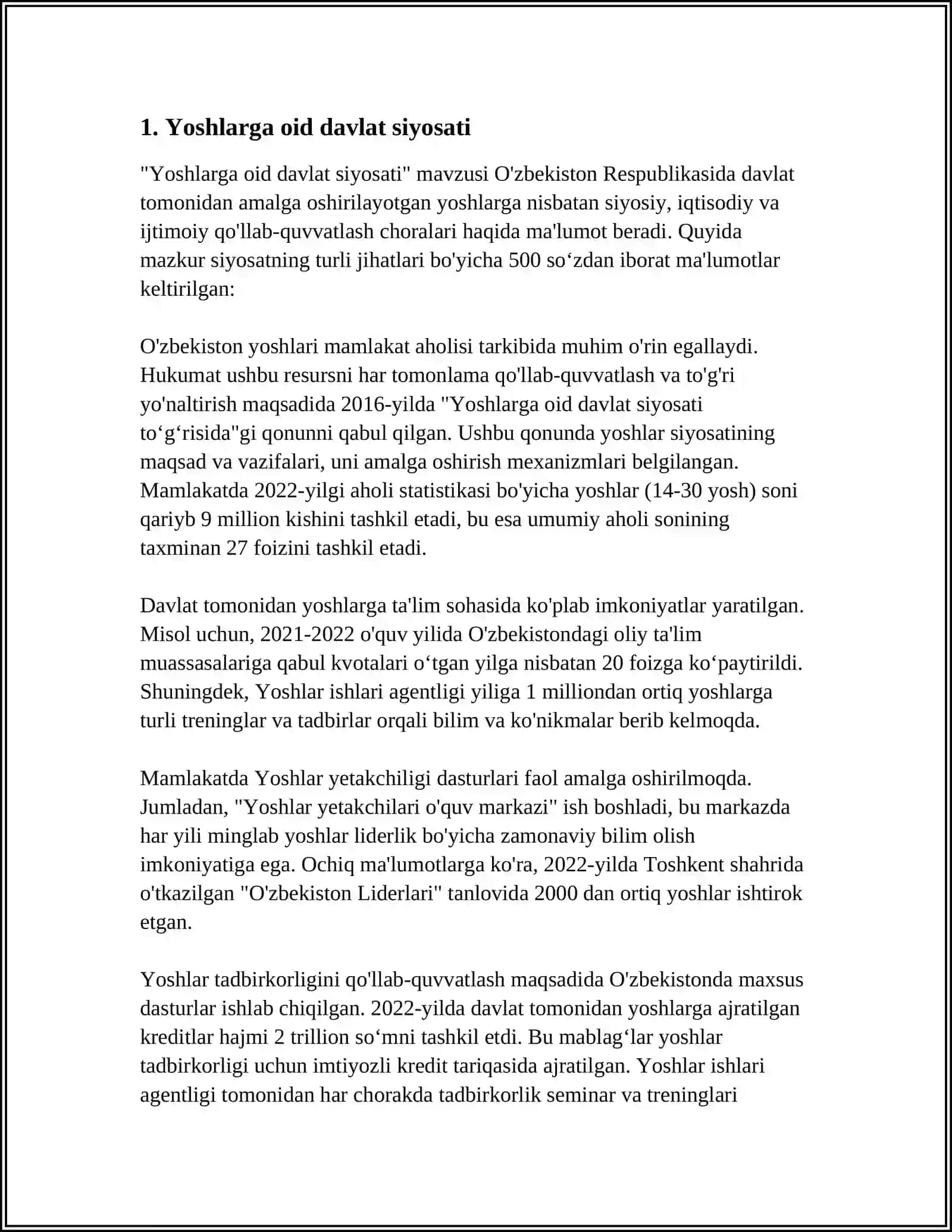 YANGI TARAQQIYOT DAVRIDA YOSHLARNI IJTIMOIY RIVOJLANTIRISH 4