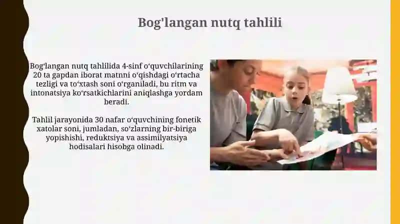 Bog'langan nutq tahlili va rivojlantirish mashqlari 4