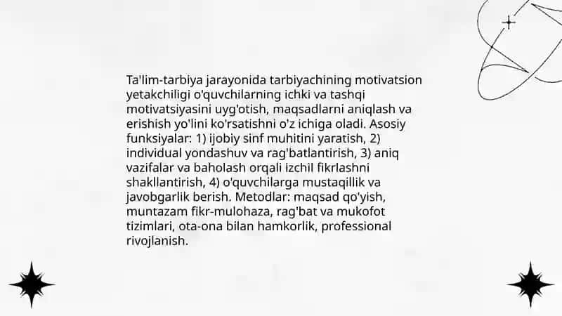 Mashgʻulotda tarbiyachining yetakchilik roli 4