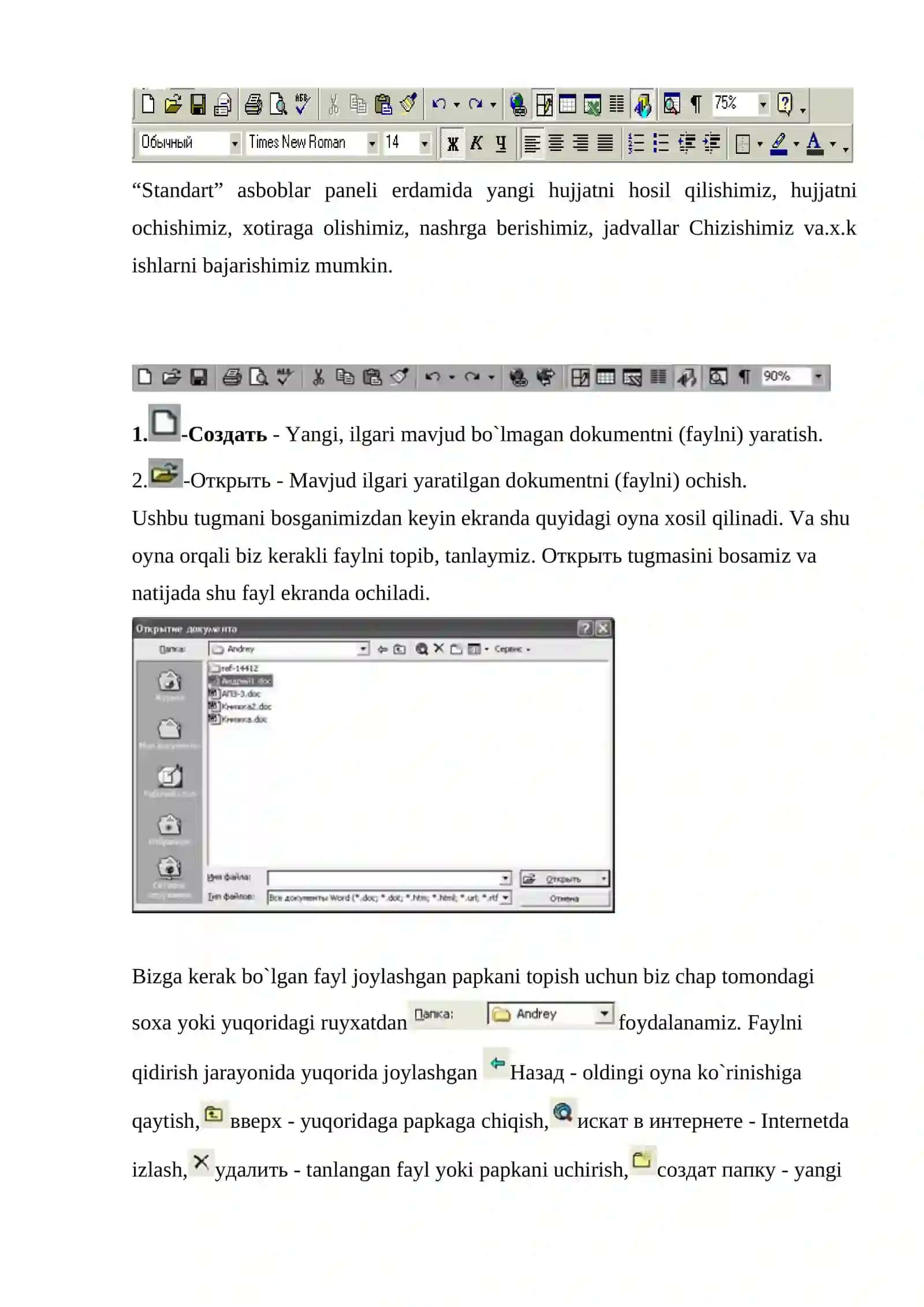 Microsoft Word matn muharriri va uning imkoniyatlari 4