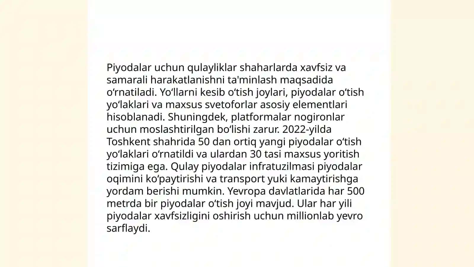 Yer osti piyodalar o'tish yo'llari 4