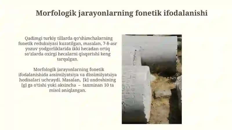 Turkiy tillarning dastlabki taraqqiyot davriga xos fonetik qonuniyatlar 4