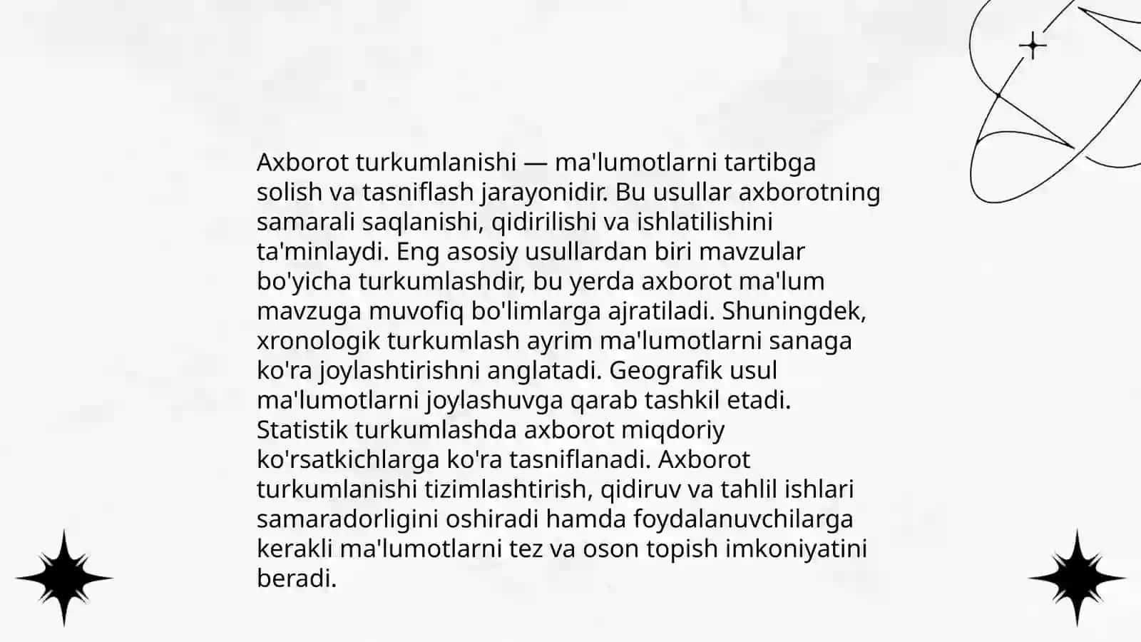 Axborot tuzilishi asoslari 4