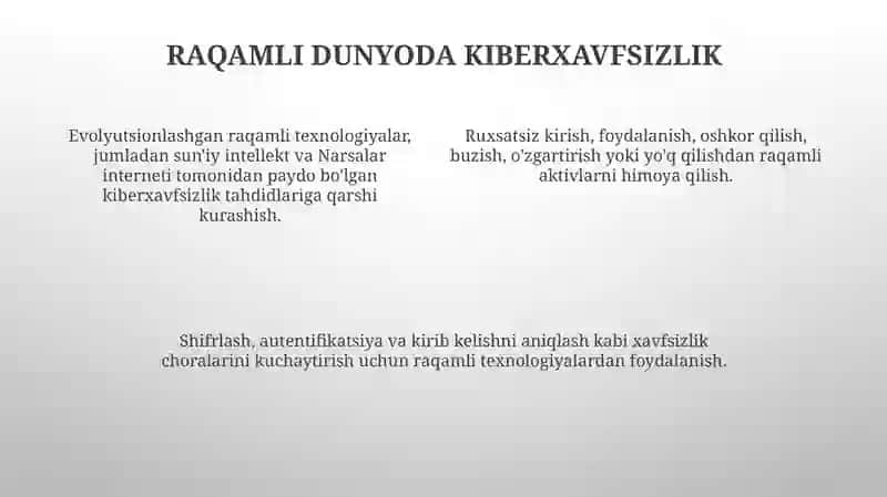 Raqamli texnologiyalar 4