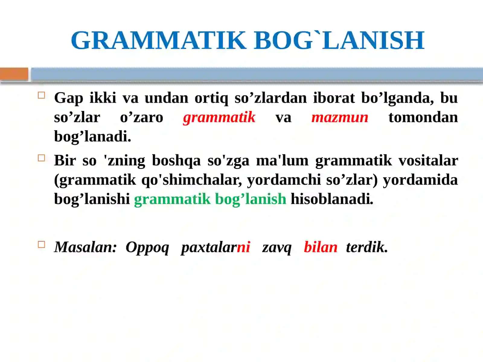 Gapdaso`zlarningbog`lanishi.Tengvatobebog`lanish 4