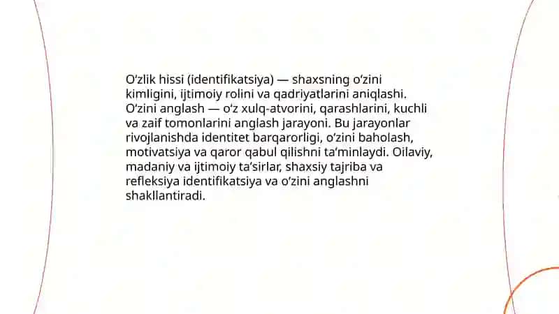 Shaxs va uning rivojlanishi 4