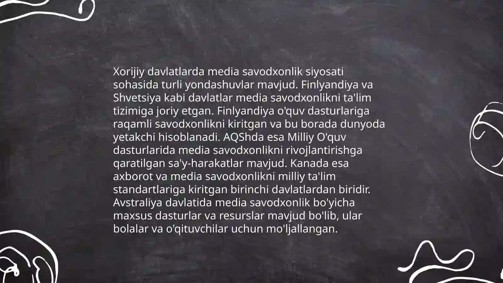 Xorijiy mamlakatlarda media savodxonlik va axborot madaniyatining qiyosiy tahlili 4