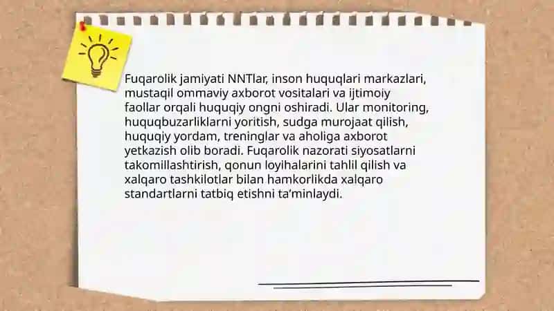 Yangi Oʻzbekistonda inson haq-huquqlari va erkinliklari kafolatining yaratilishi 4