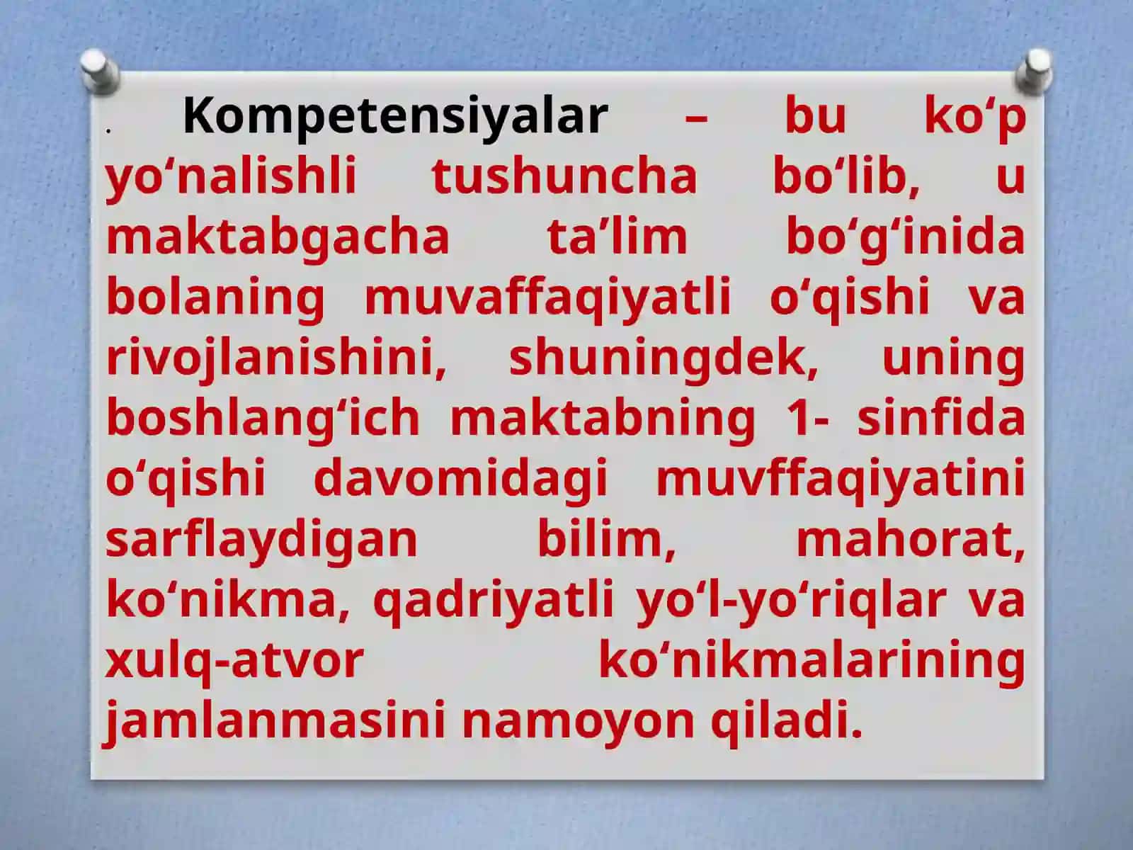 Maktabgachayoshdagi (6-7 yosh) bolaning tayanch kompetensiyalari 4