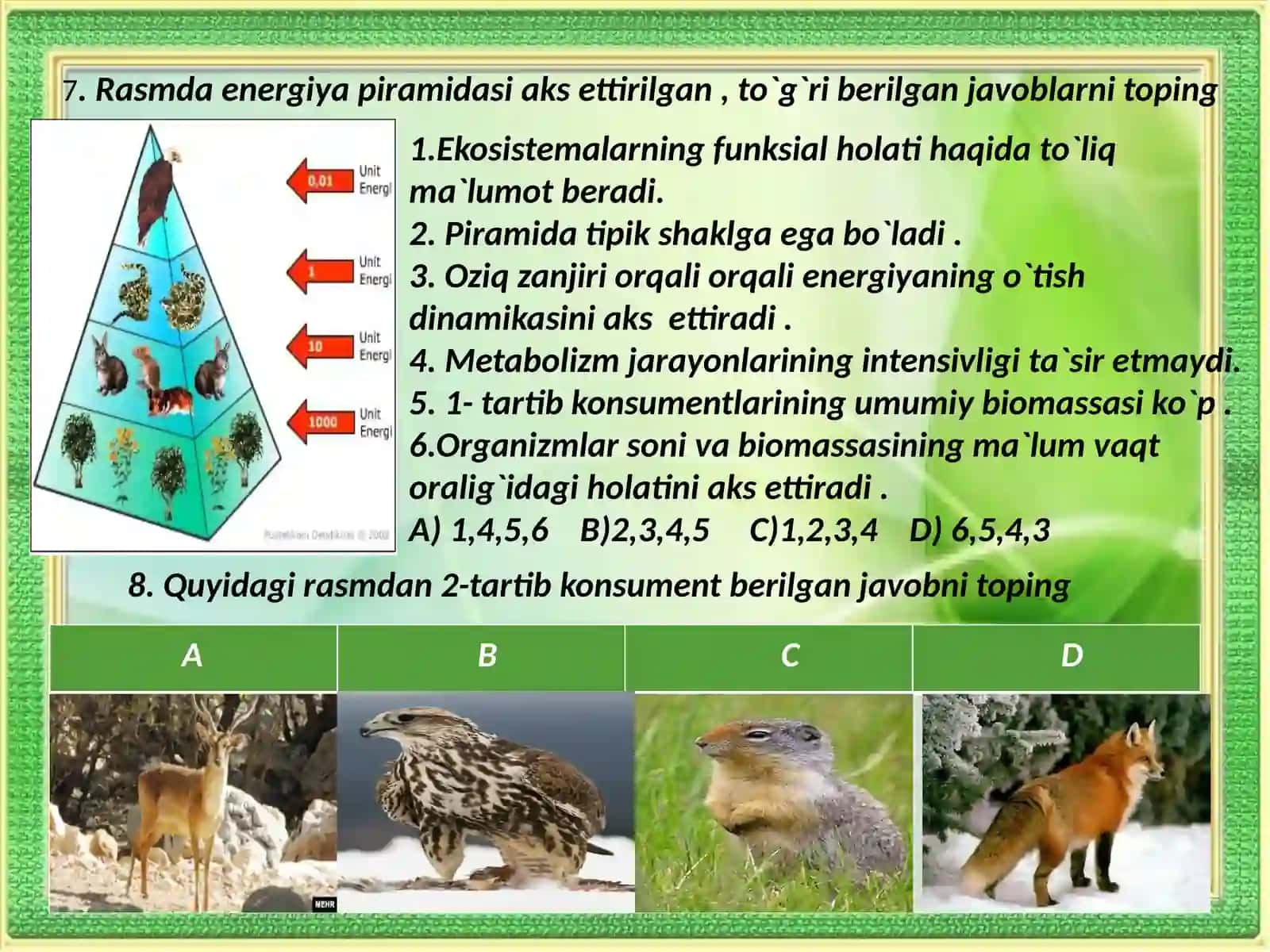 TABIIY EKOSISTEMALAR 4