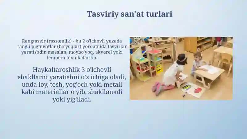 Tasviriy san'at mashg'ulotlari 4