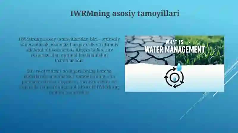 Integratsiyalashgan suv resurslari boshqaruvi (ISRB) yondashuvi 4