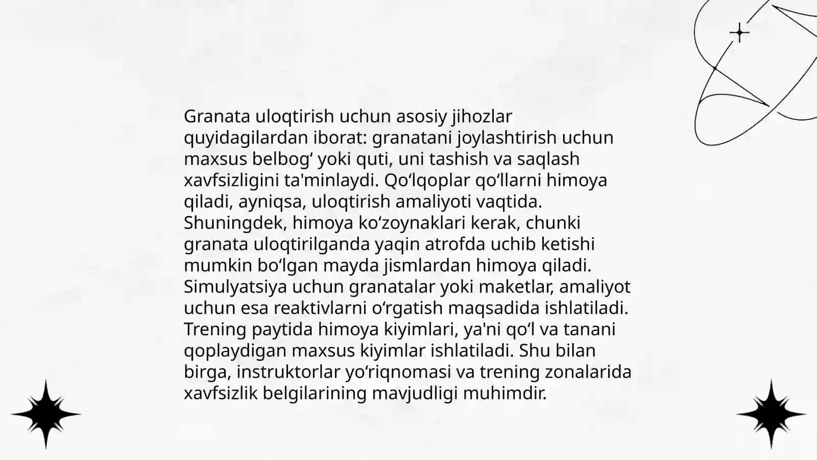 Granata va nayza uloqtirish turlari texnikasi 4