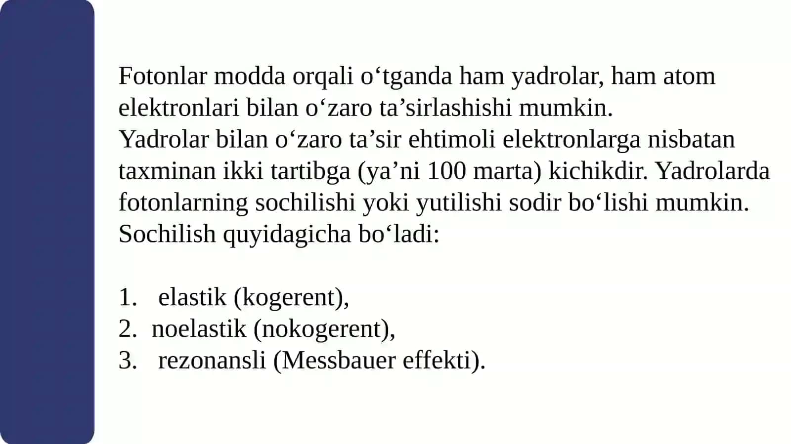Gamma nurlarning moddabilan o‘zarotasi 4