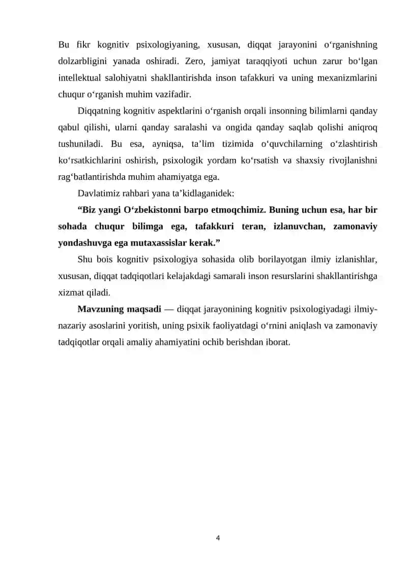 Kognitiv psixologiyada diqqat tadqiqotlari 4