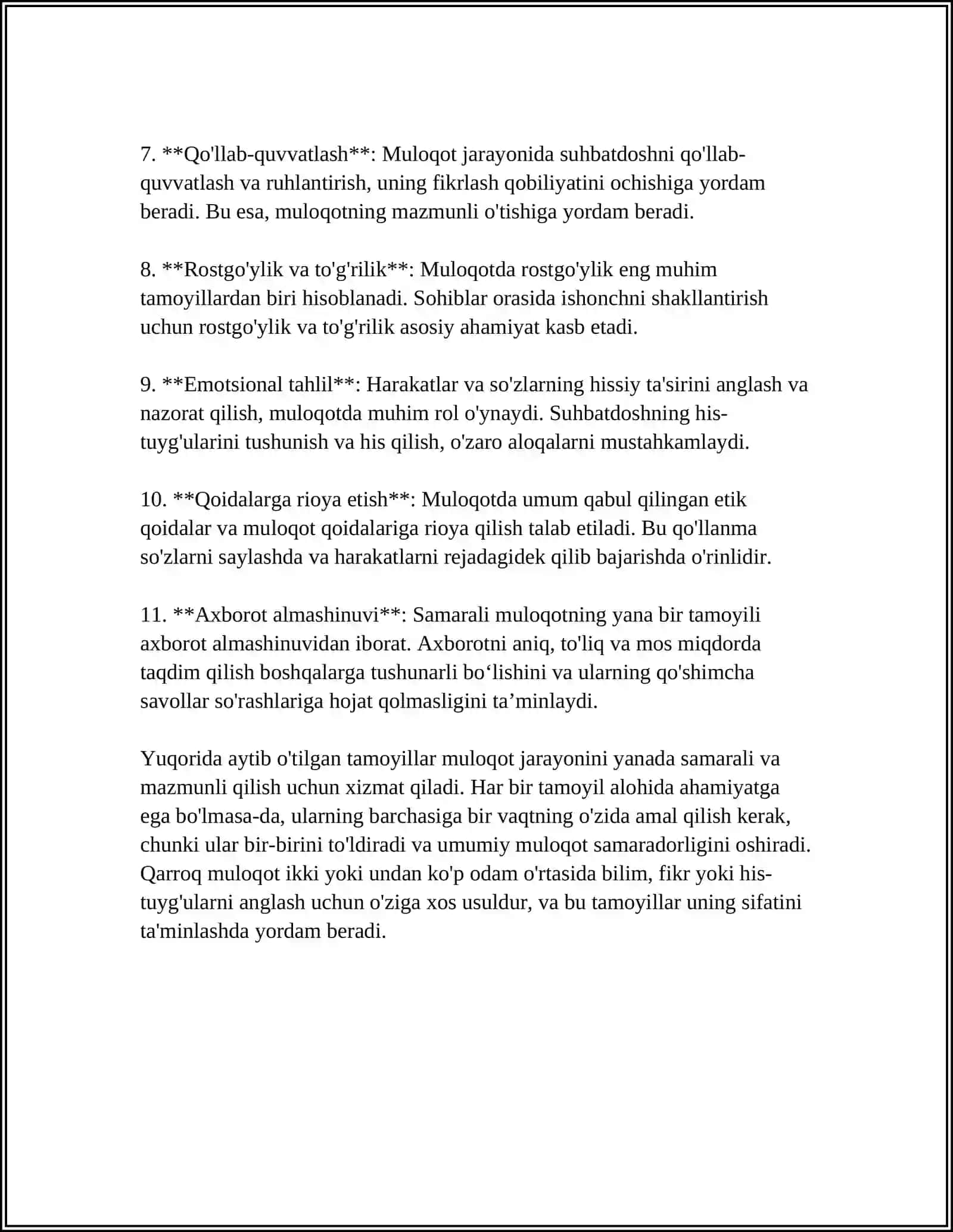 O'ZBEKISTON RESPUBLIKASI OLIY TA’LIM FAN VA INNOVATSIYA VAZIRLIGI MUSTAQIL ISH 4