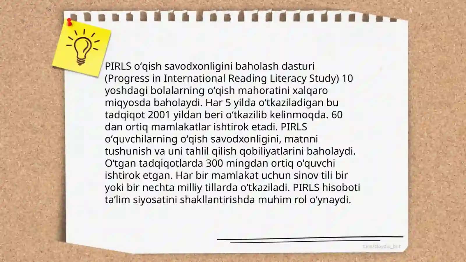 PISA dasturi haqida umumiy ma'lumot 4