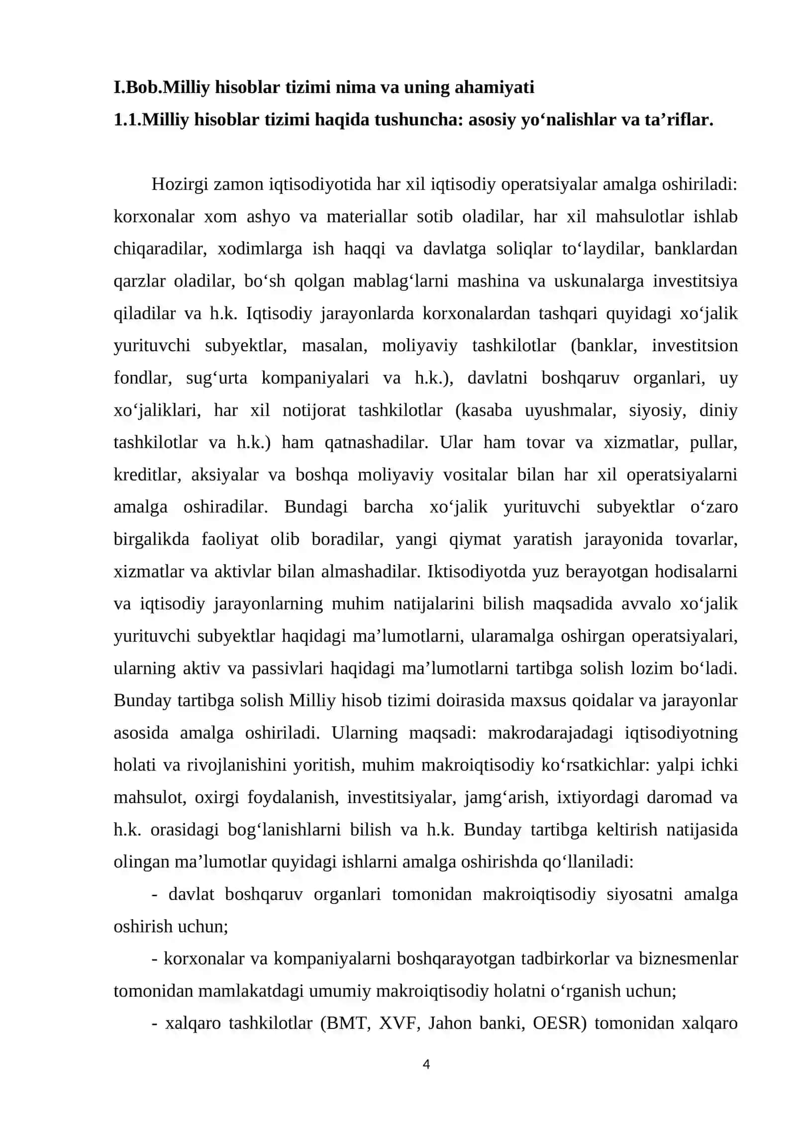 Milliy hisoblar tizimida iqtisodiy operatsiyalarni guruhlash 4