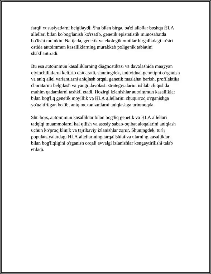 AUTOIMMUN KASALLIK KELIP CHIQISHI, KECHISHI VA DOAGNOSTIKASI 4