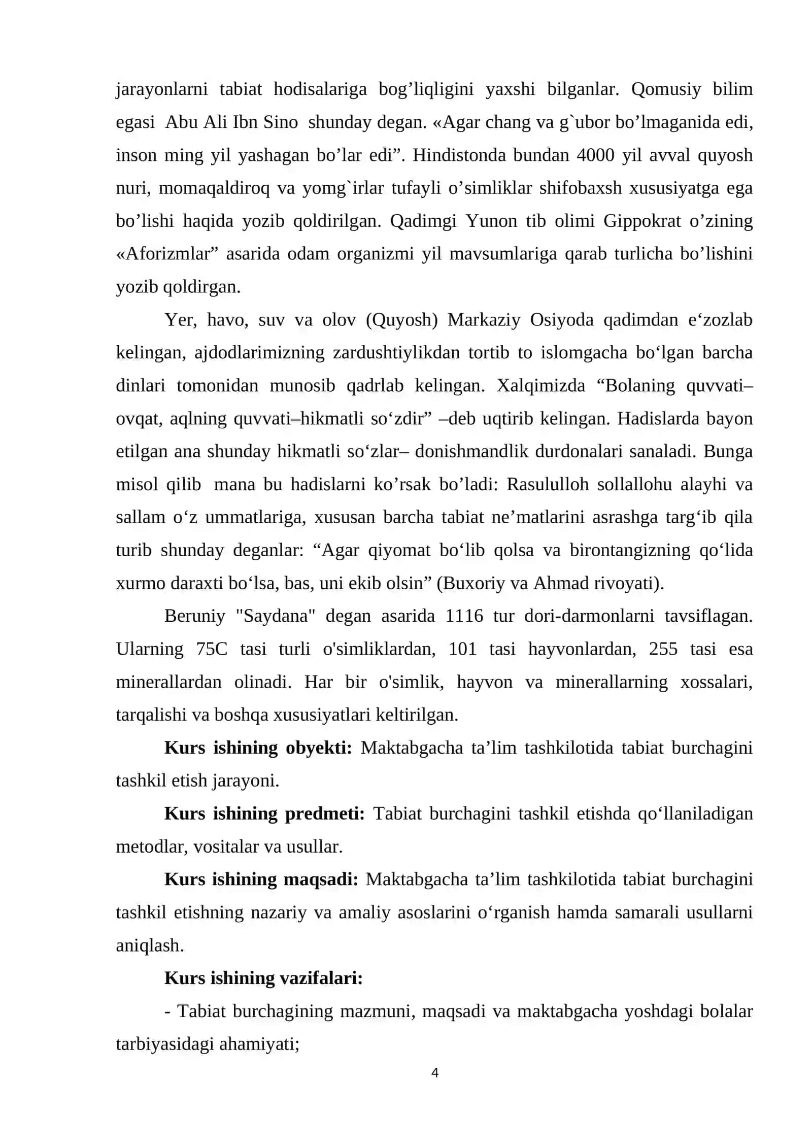 Maktabgacha ta’lim tashkilotlarida tabiat burchagini tashkil etish, unga  qoʻyiladigan talablar 4