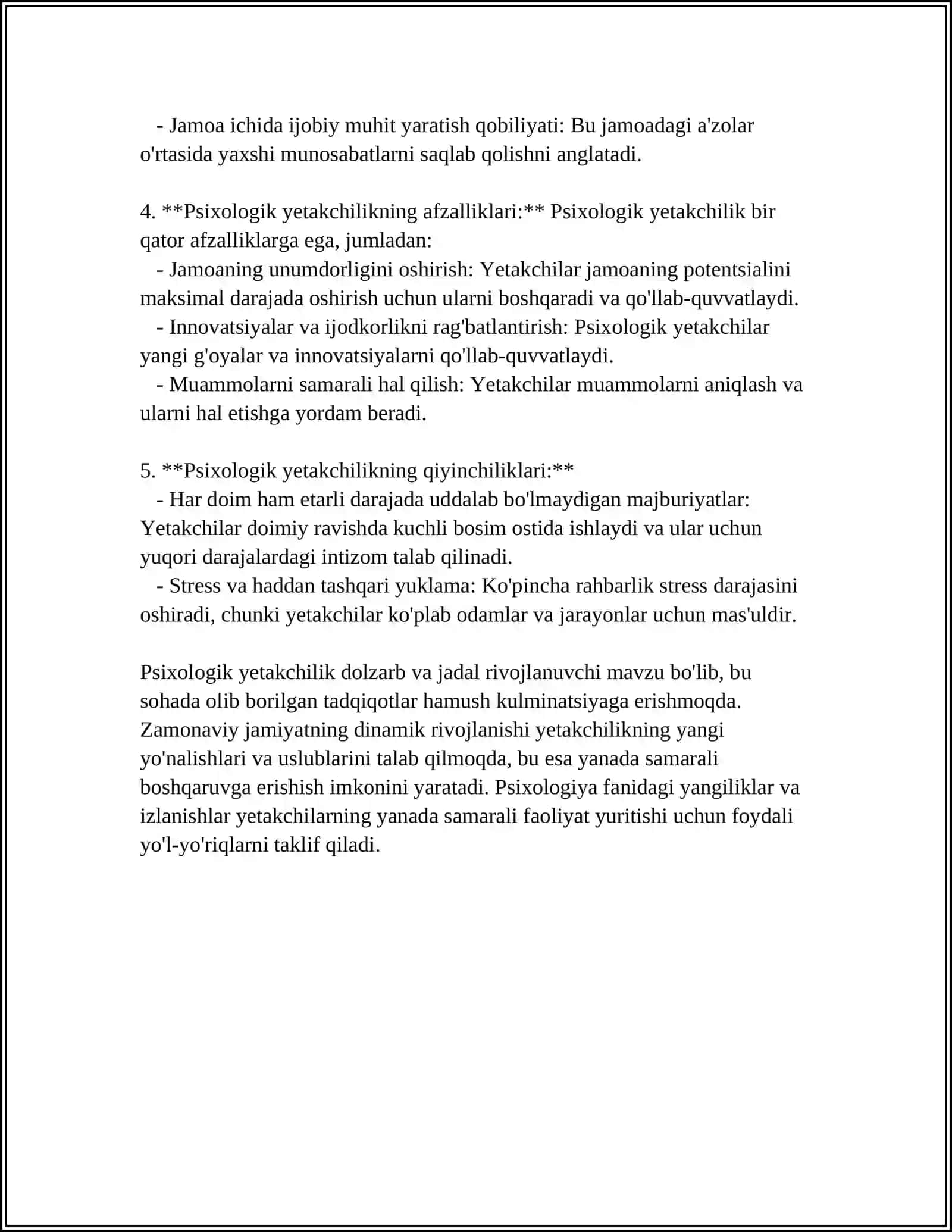 PSIXOLOGIYA FANIDAN BOSHQARUVCHINING TAYANCH KAMPETENTSIYALARI 4