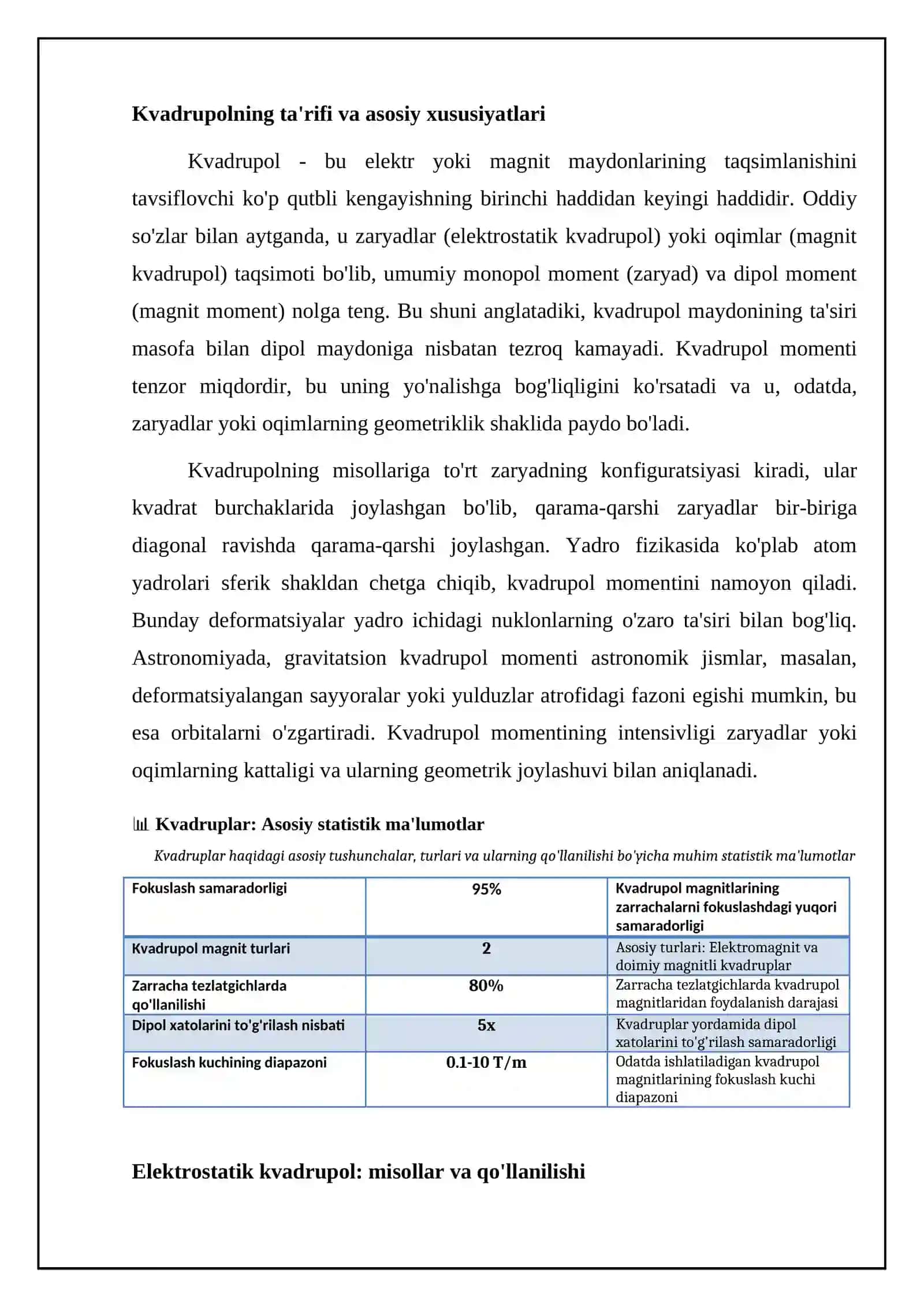 To’rt qutbliklar formalari. To’rtqutbliklarni asosiy tushunchalar va turlari 4