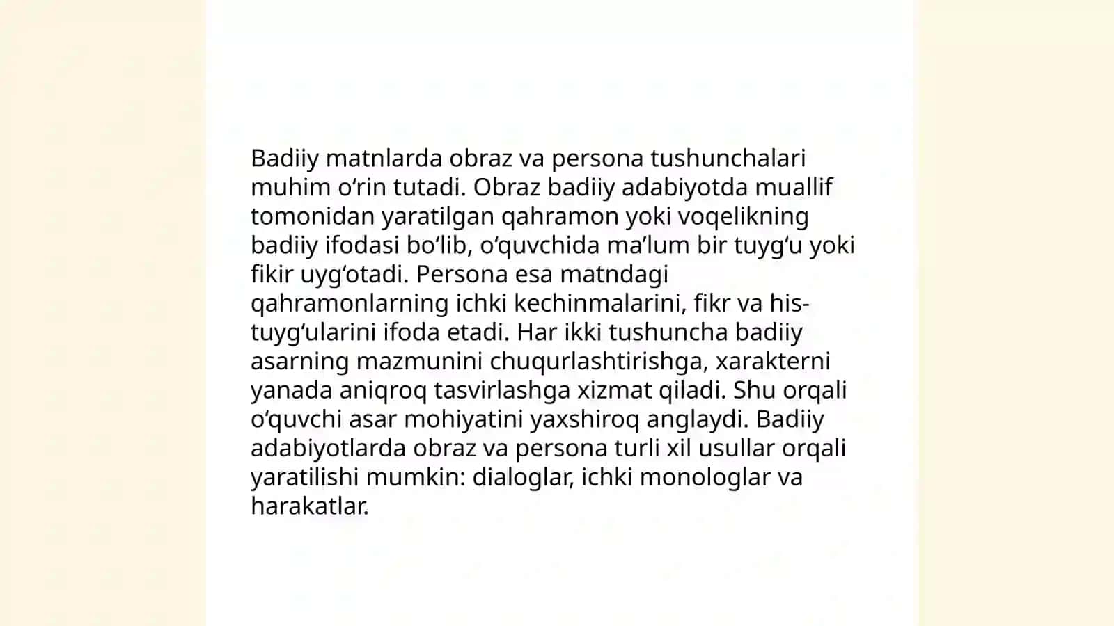 Badiy matn ilmiy matn 4