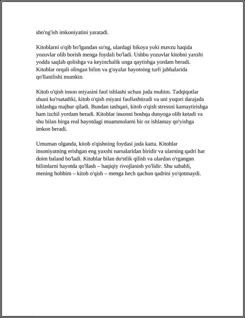 MY HOBBY HAQIDA 4