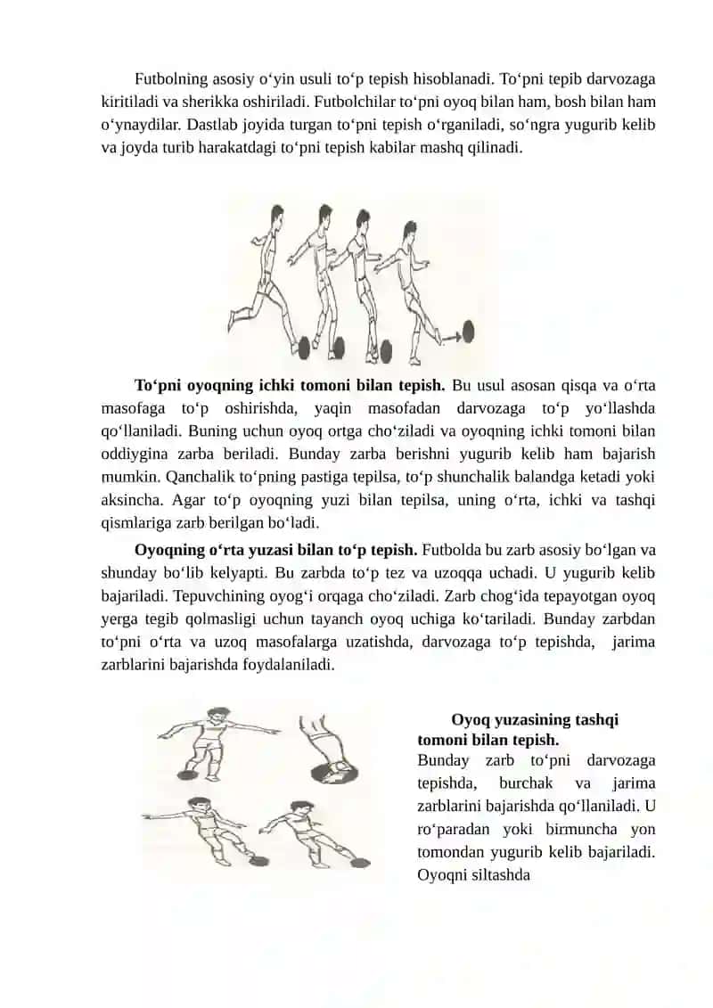 Futbol sport turining kelib chiqishi va rivojlanishi tarixi 4