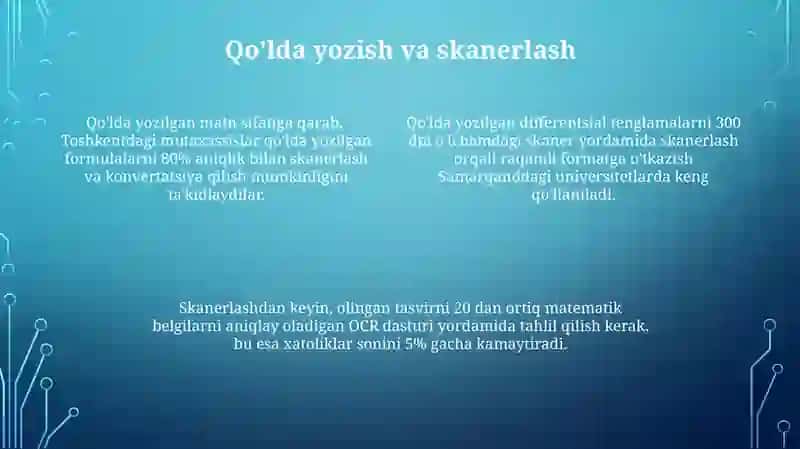 Matematika differensial belgisi ostiga kiritish usullari 4