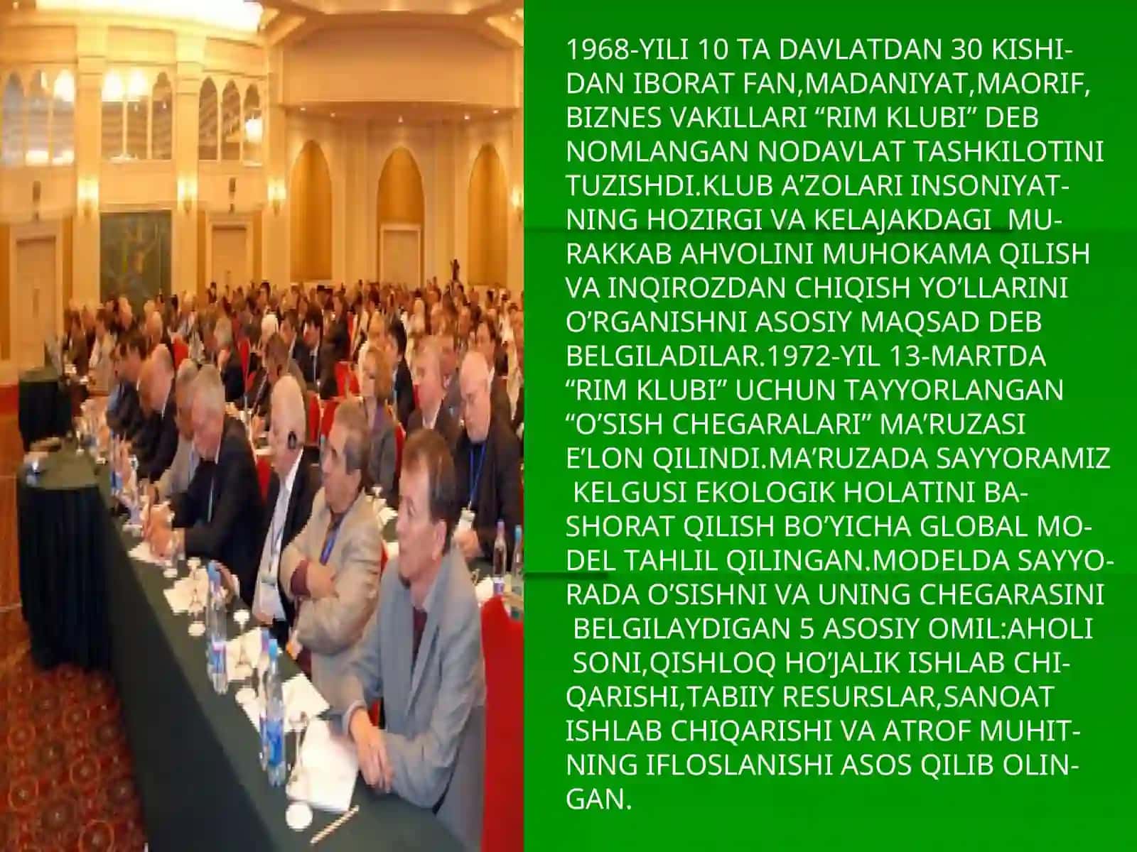 Urdu Tarix fakulteti 173-guruh talabasi Madiraximov G’iyosning ekalogiya fanidan taqdimot ishi 4